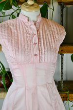 Fifties Pink Cotton Day Dress