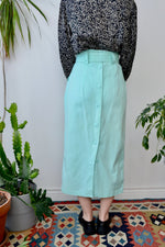 Light Turquoise Pencil Skirt