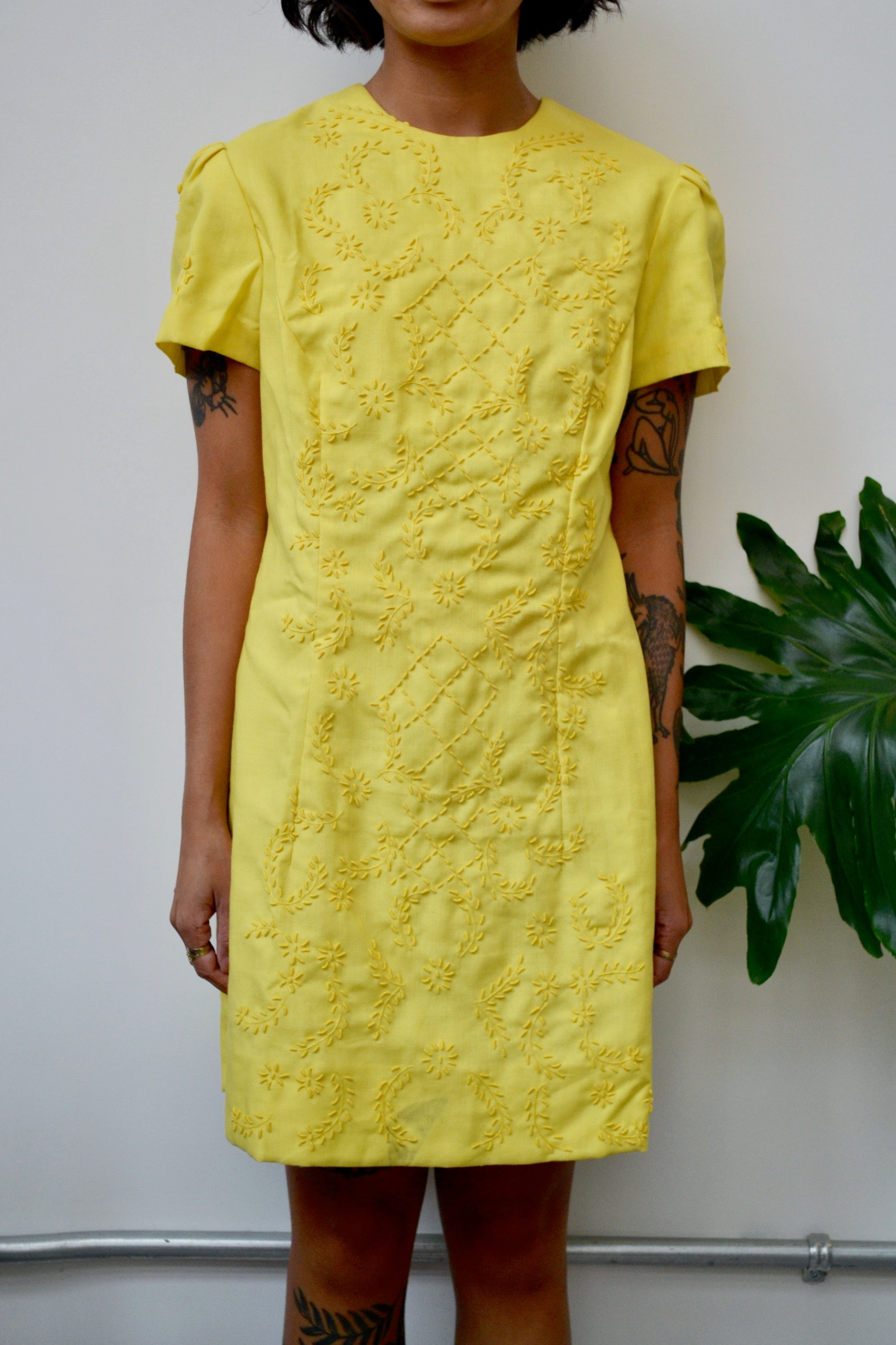 Embroidered Buttercup Dress