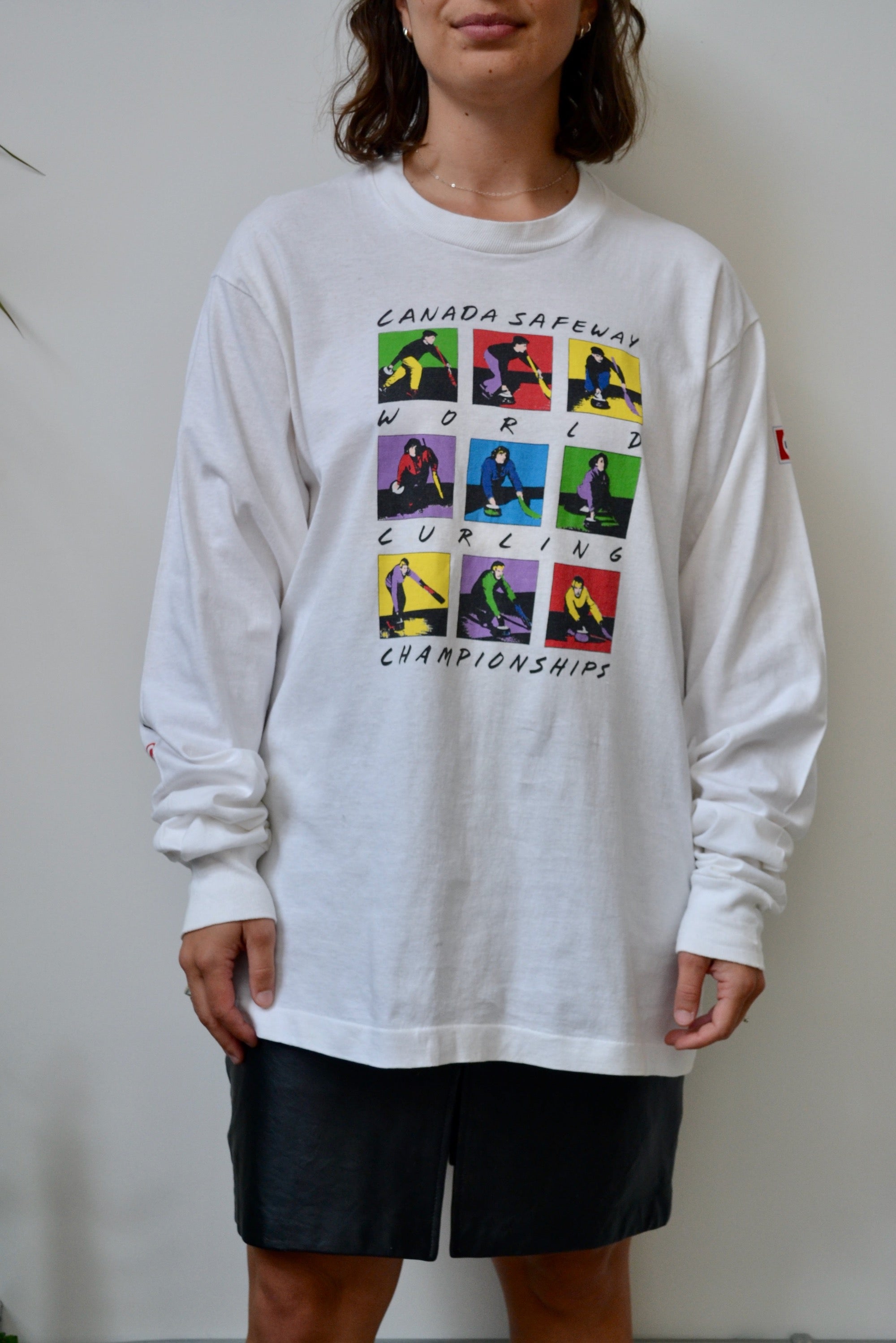 90s Curling Championship Long Sleeve