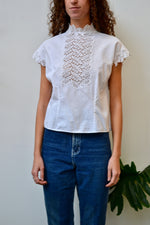 Lace Bib Blouse