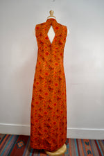 Vintage Orange Butterfly Maxi