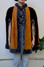 Woodstock Era Suede Cape