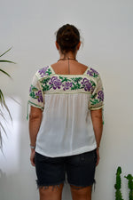 Vintage Embroidered Mexican Blouse