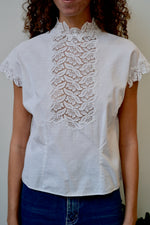 Lace Bib Blouse