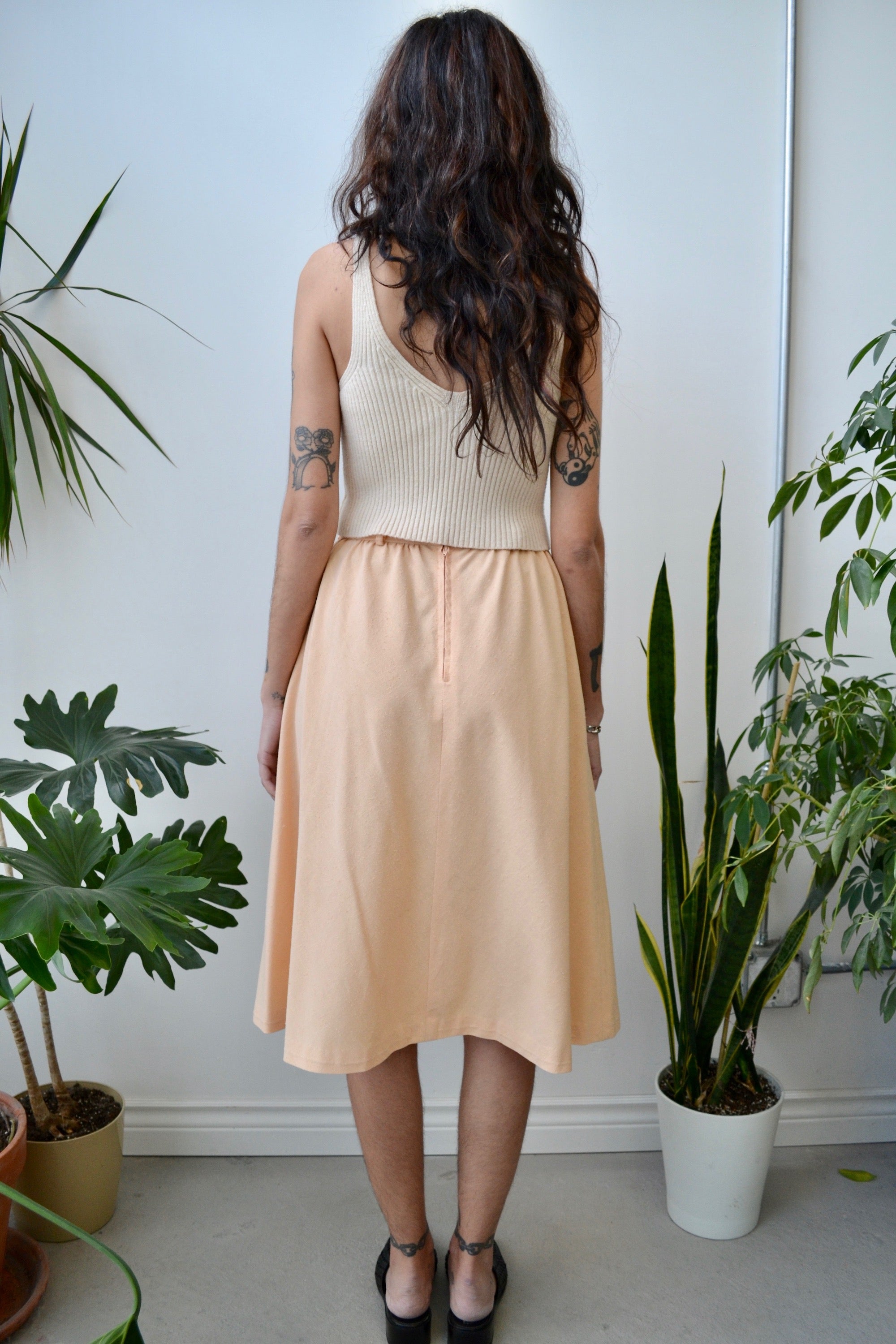 Seventies Peach Skirt