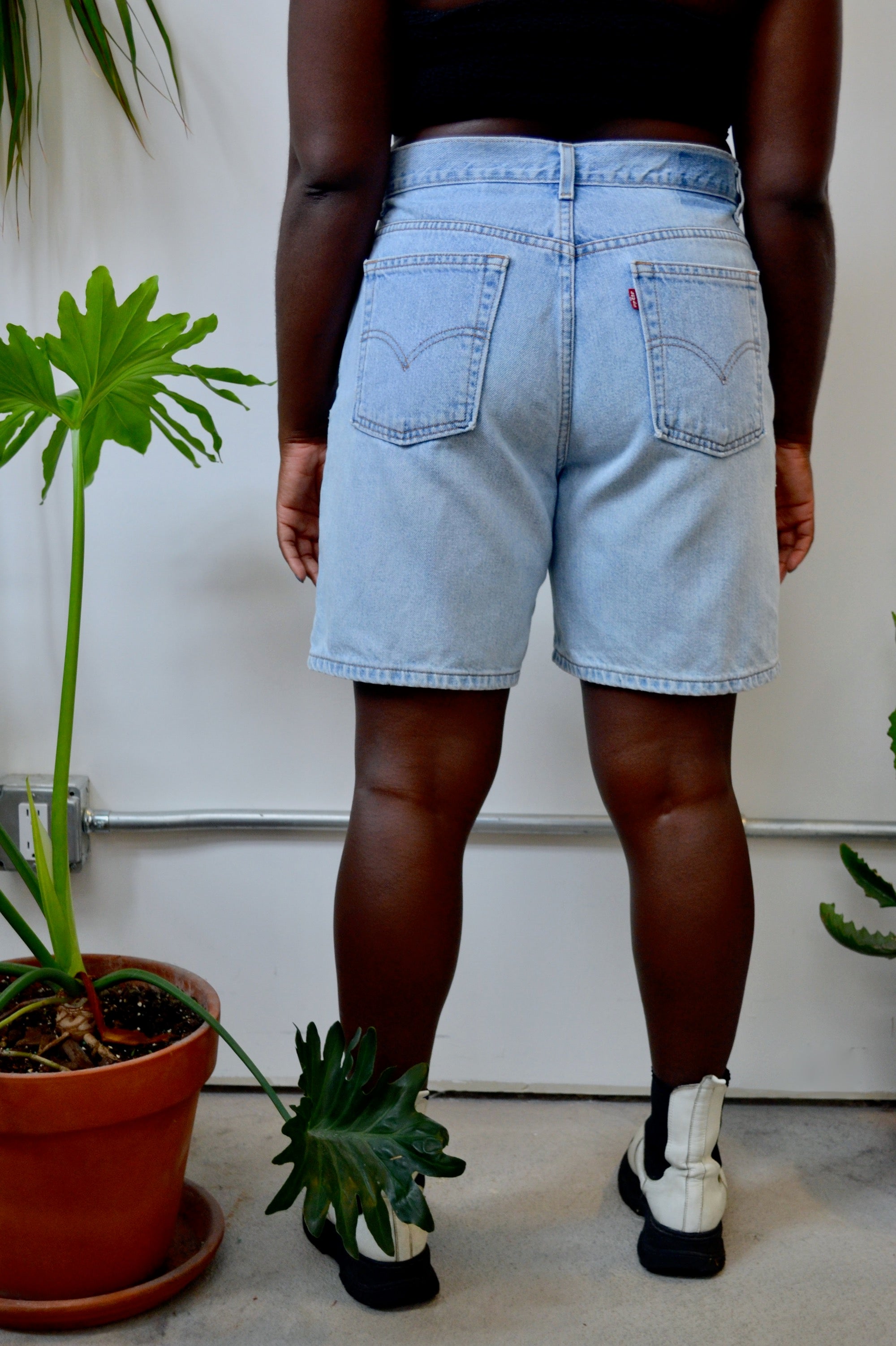 Light Wash Levi's Jorts