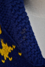 Vintage 1950's Mary Maxim Style Husky Knit Cardigan