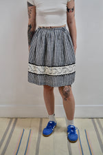 B&W Gingham Skirt