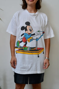 Mickey On The Ski Machine Tee