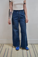 Vintage Buckle Back Wide Leg Jeans