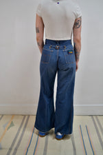 Vintage Buckle Back Wide Leg Jeans