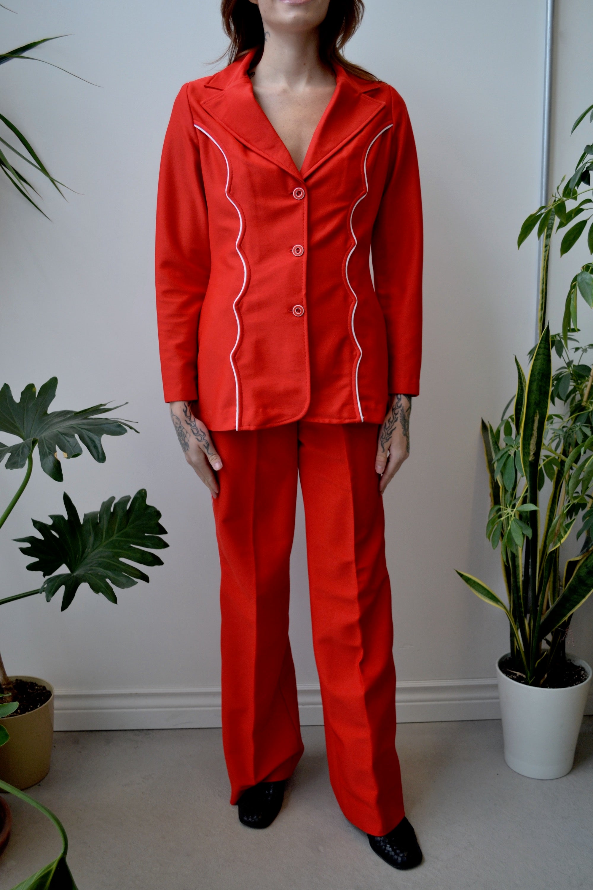 Cherry Red "Western Heritage" Suit