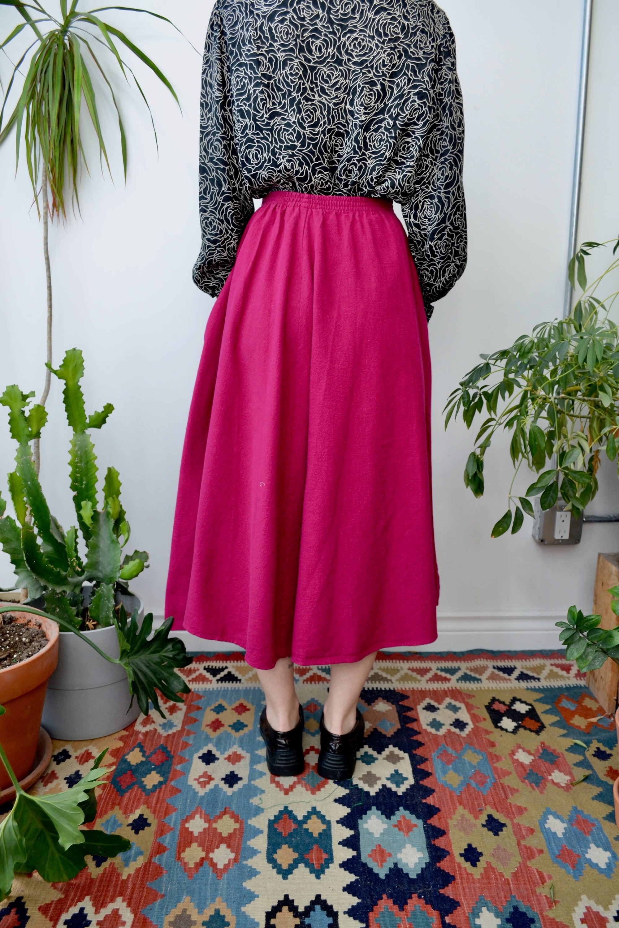 Berry Cotton Skirt