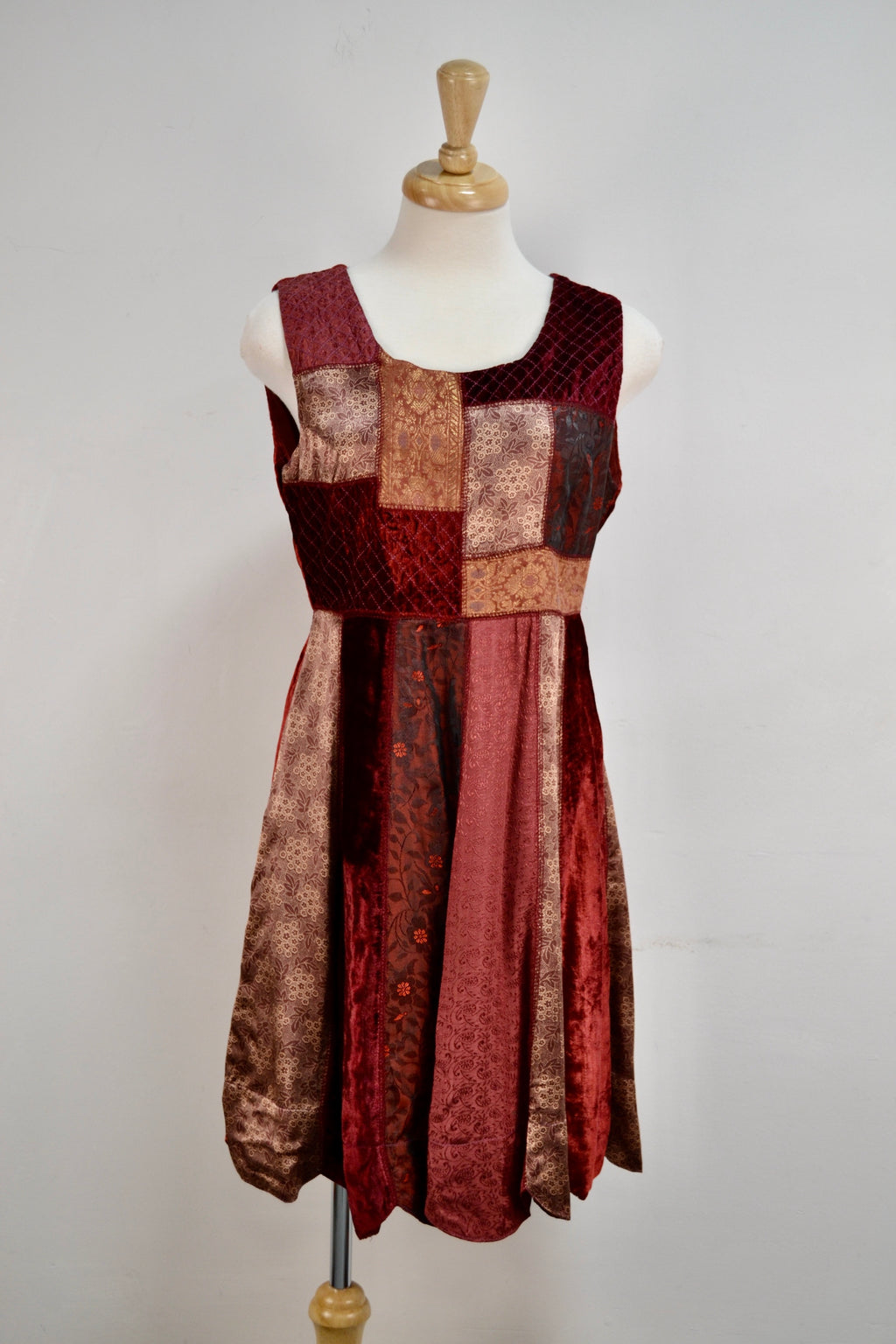 Nineties Velvet Patchwork Dress