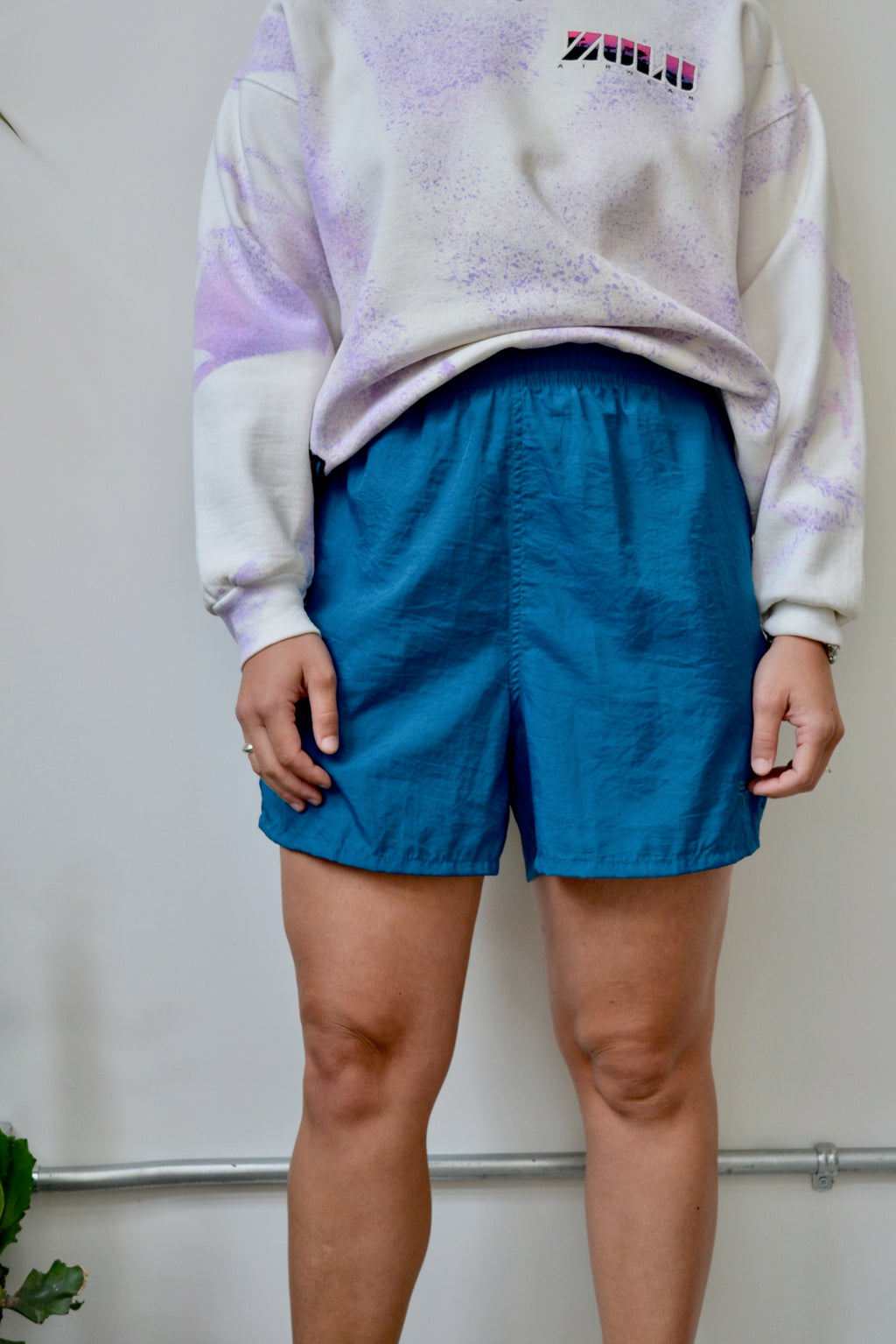 90s Teal Reebok Nylon Shorts