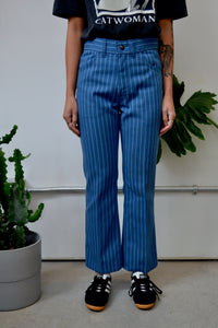 Black Tab Big E Striped Woven Pants