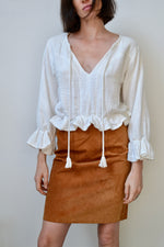 Cotton Peasant Blouse