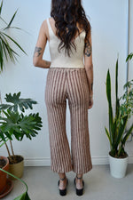Seventies Striped Knit Trousers