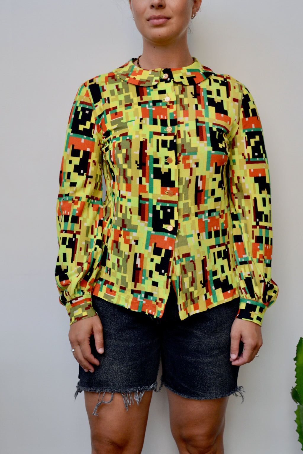 Pixel Pattern Blouse