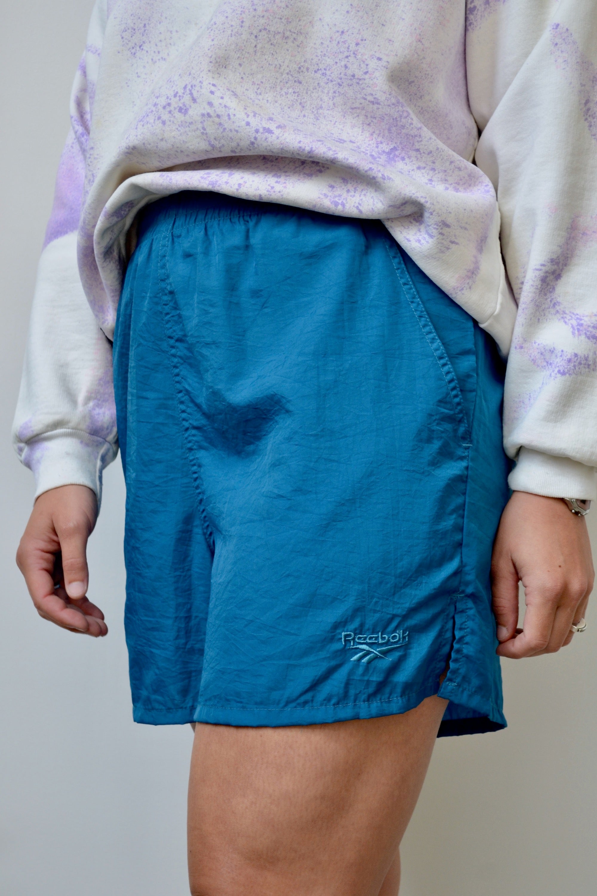 90s Teal Reebok Nylon Shorts – Community Thrift and Vintage