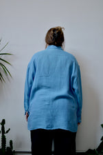 Cerulean Button Up