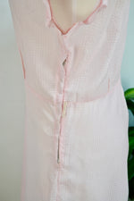 Vintage 40s/50s Pink Sheer Overlay Dress