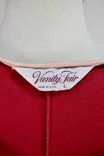 Vintage Vanity Fair Raspberry Robe