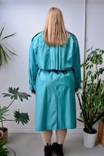 Eighties Teal Trench