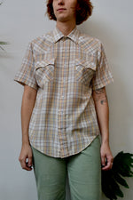 Plaid Short Sleeve Western