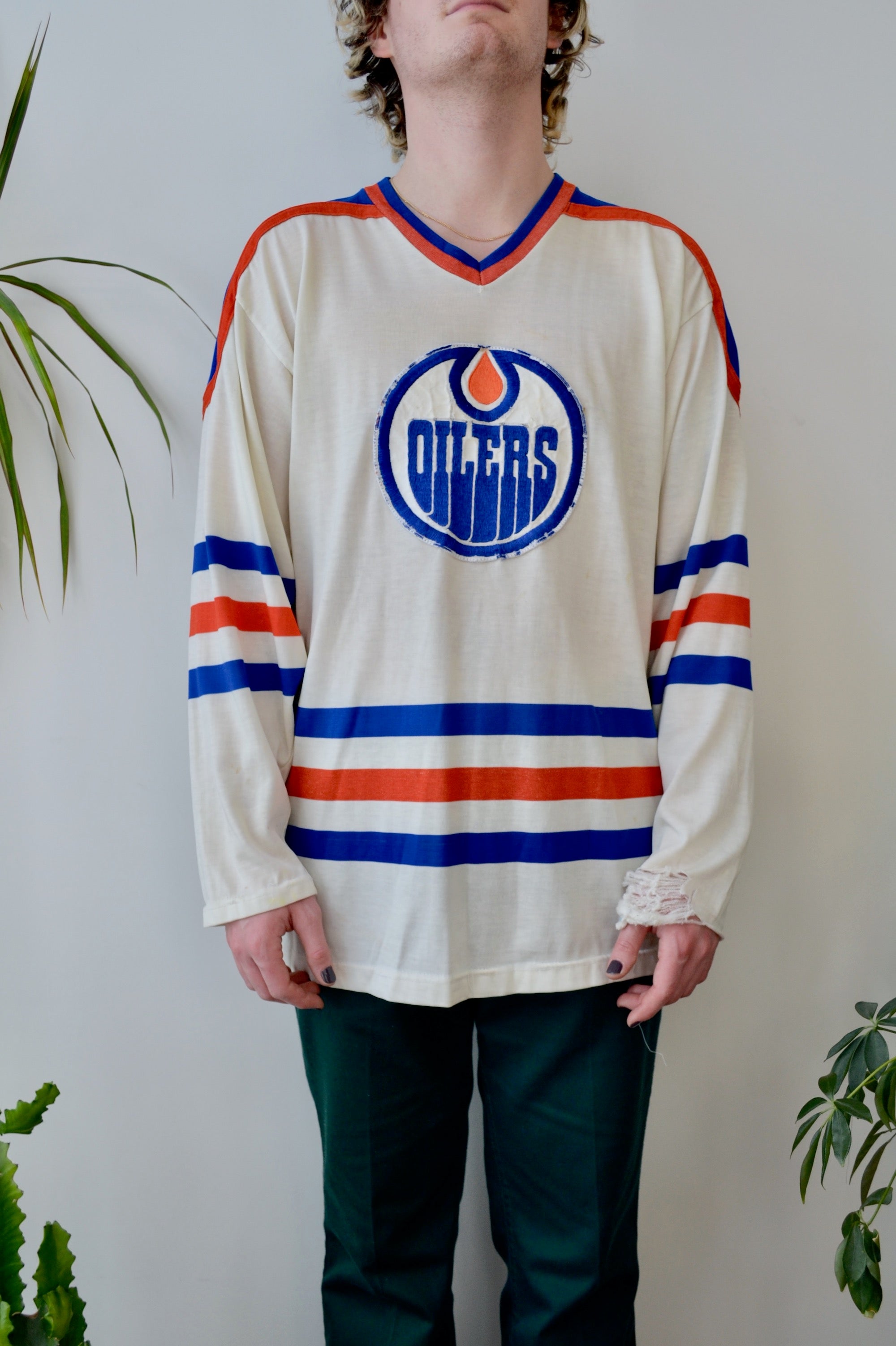 Vintage Sandow SK Edmonton Oilers 80s/90s jersey