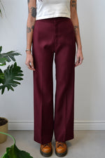 Seventies Levi Trousers Maroon