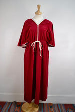 Vintage Vanity Fair Raspberry Robe