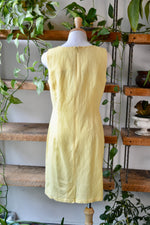 90s/00s Pastel Yellow Wiggle Dress