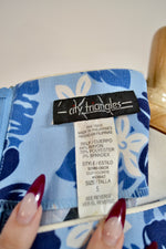 90s Blue Floral Vacay Dress