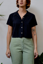 Isn't She Lovely Cropped Linen Blouse