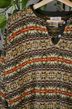 90s Skyr Fair Isle Boxy Knit Sweater
