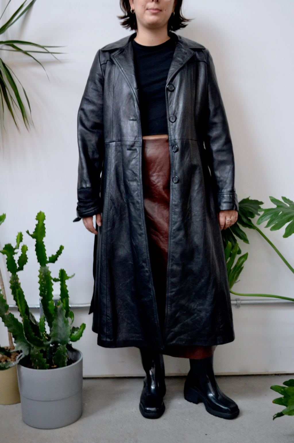 The Perfect Leather Trench