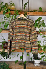 90s Skyr Fair Isle Boxy Knit Sweater
