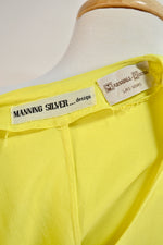 Vintage Lemon Yellow Number