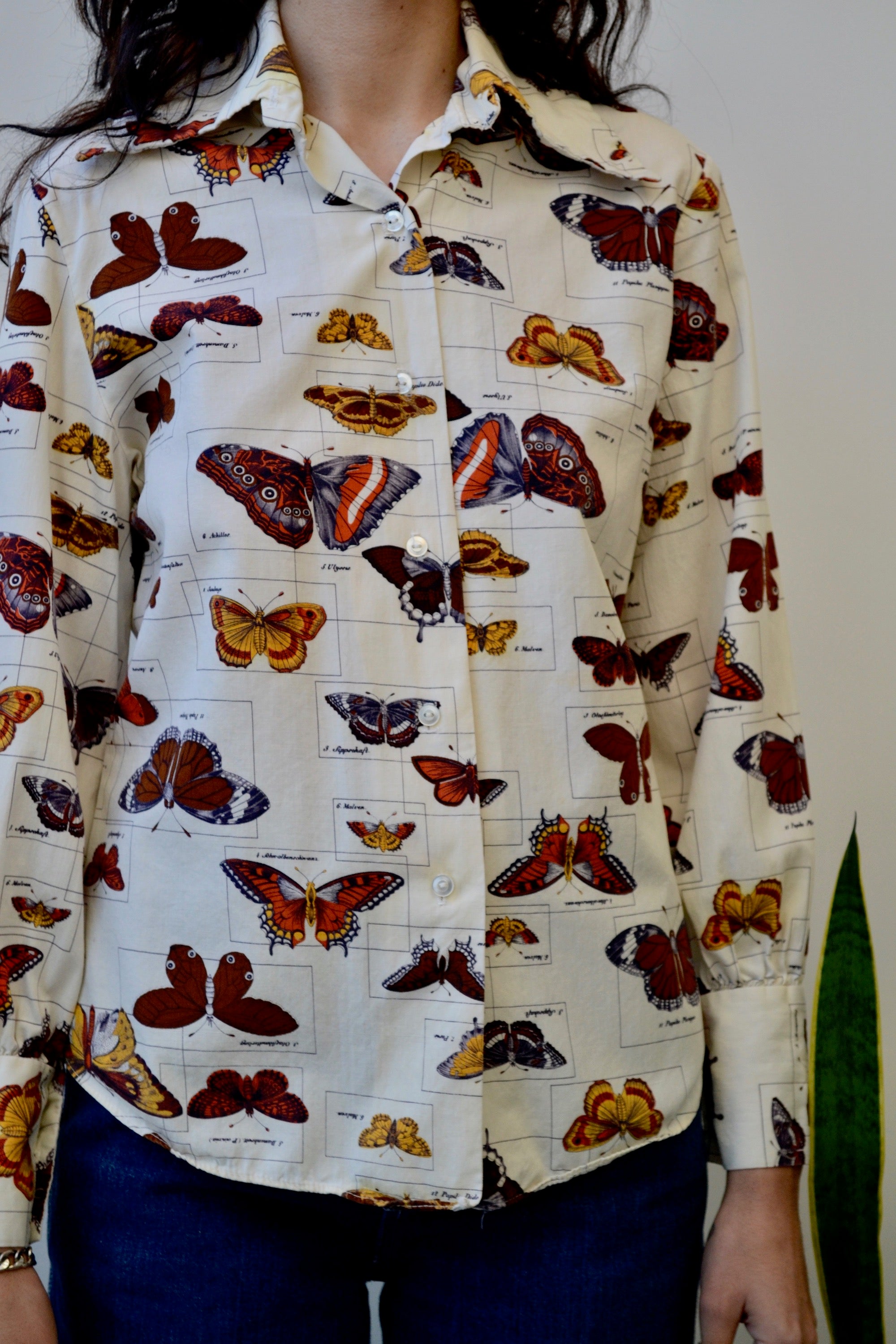 Sixties Butterfly Lovers Blouse