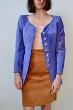 Periwinkle Suede Shacket