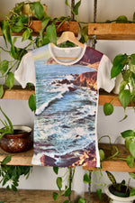 70s Seaside Landscape Print Tee