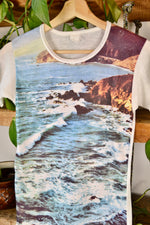 70s Seaside Landscape Print Tee