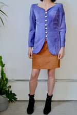 Periwinkle Suede Shacket