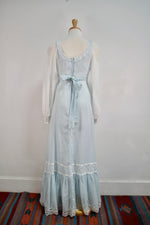 Baby Blue Gunne Sax Prairie Dress