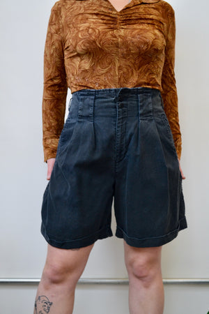 Cotton Ramie Trouser Shorts