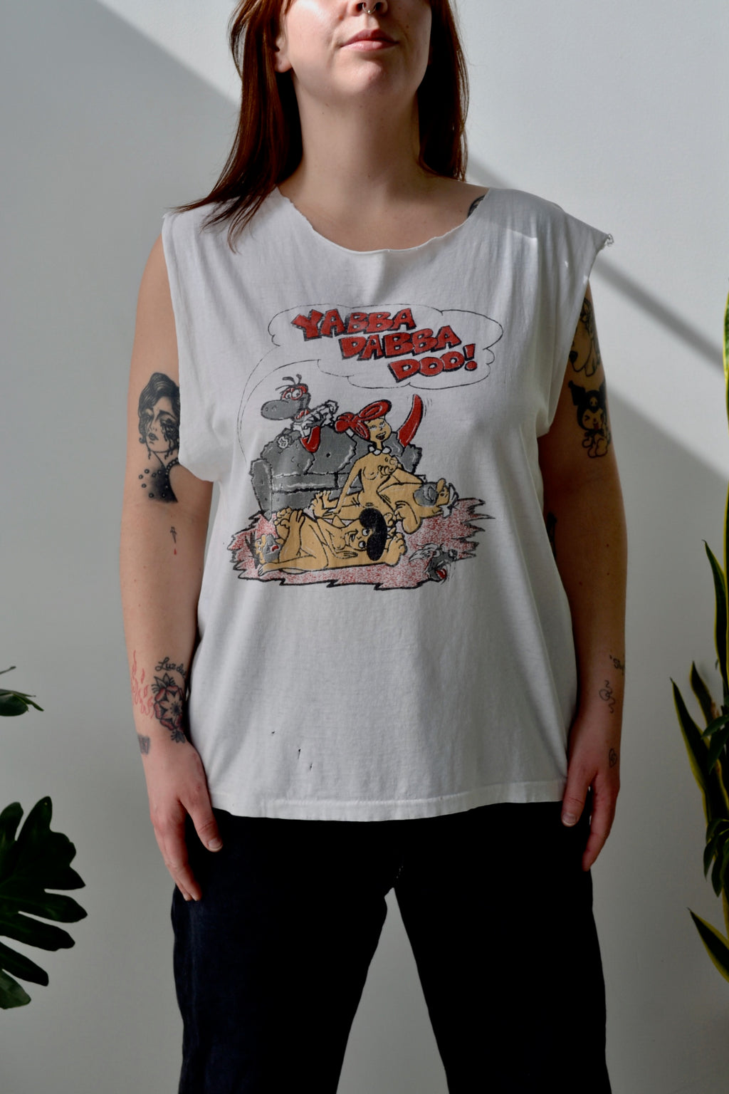 NSFW Thrashed Flinstones tee