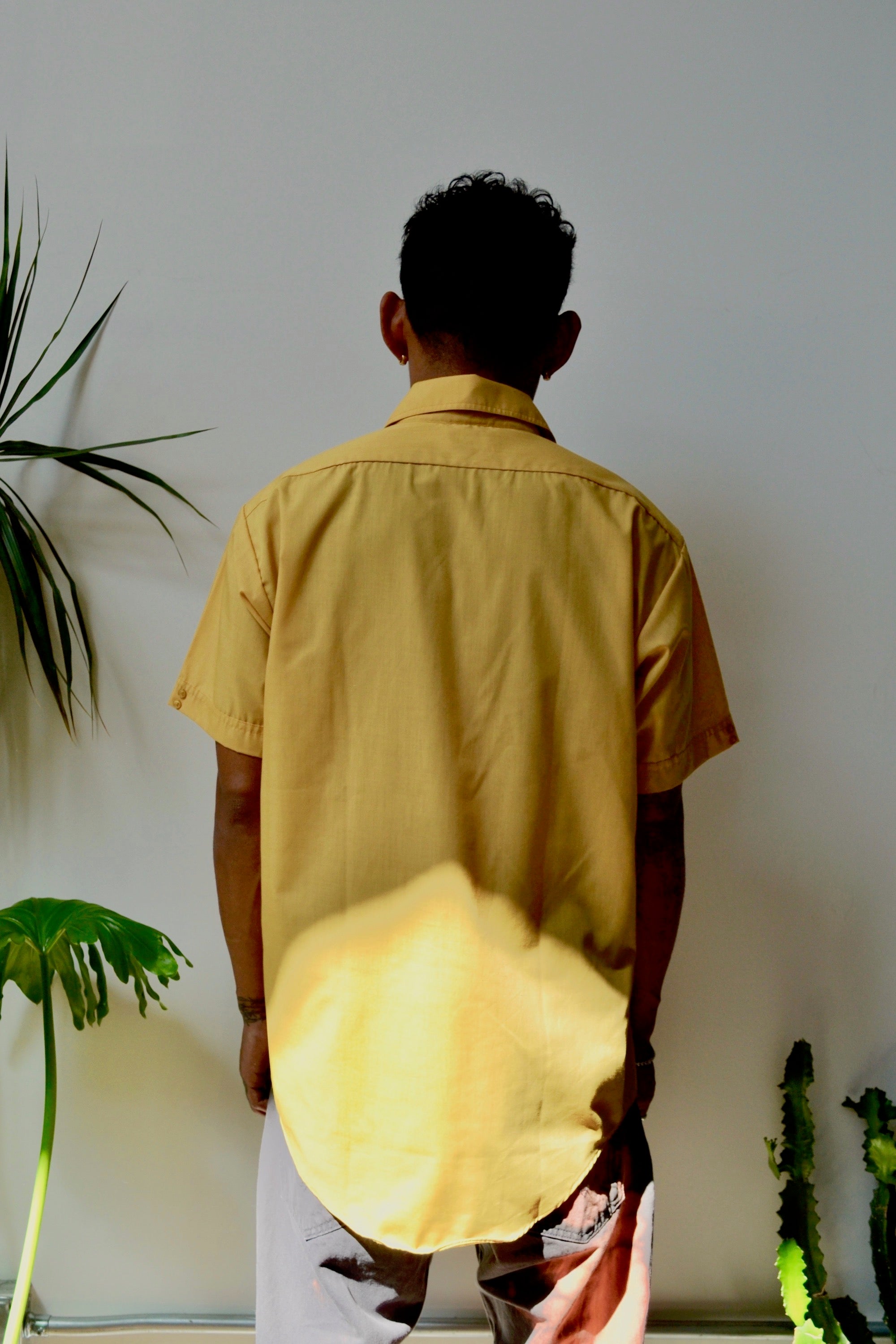 Mustard Seventies Short Sleeve Button Up