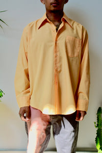 Peach Seventies Button Up